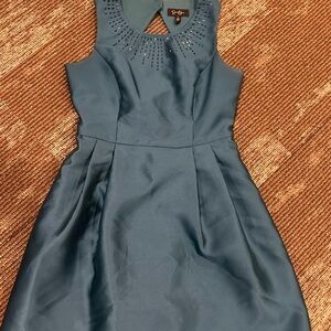 Chic Blue Sleeveless Dress Jessica Simpson